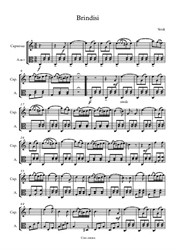 Brindisi from 'La Traviata'. Transcription for violin and viola